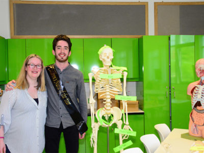 Christopher Kavanagh and NWRC lecturer caroline mckeever NWR Cweb