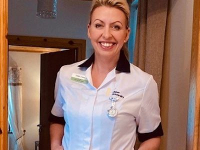 woman in nurse's uniform