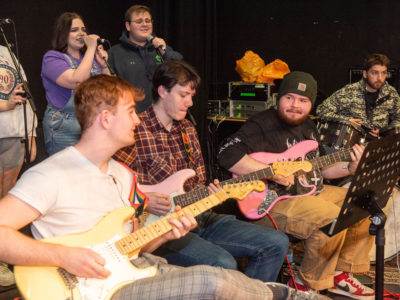 band playing
