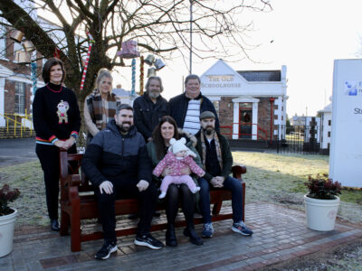 Press unveiling angelas bench