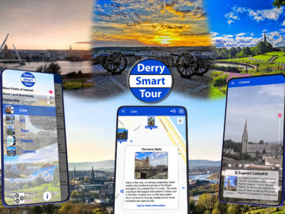 Screenshots on background