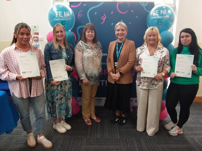 group of people with certificates