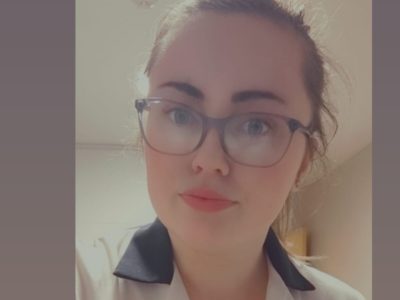 Student emma in nurses uniform