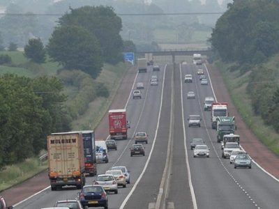 Busy motorway